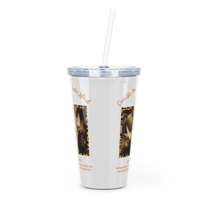 Plastic Tumbler with Straw - Image 2